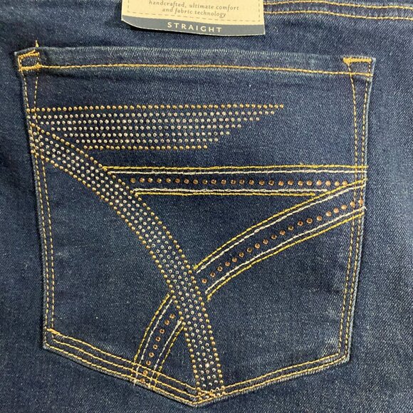 Seven7 Limited Edition Straight Leg Jeans Embellished Pockets SZ 22 - Picture 10 of 16